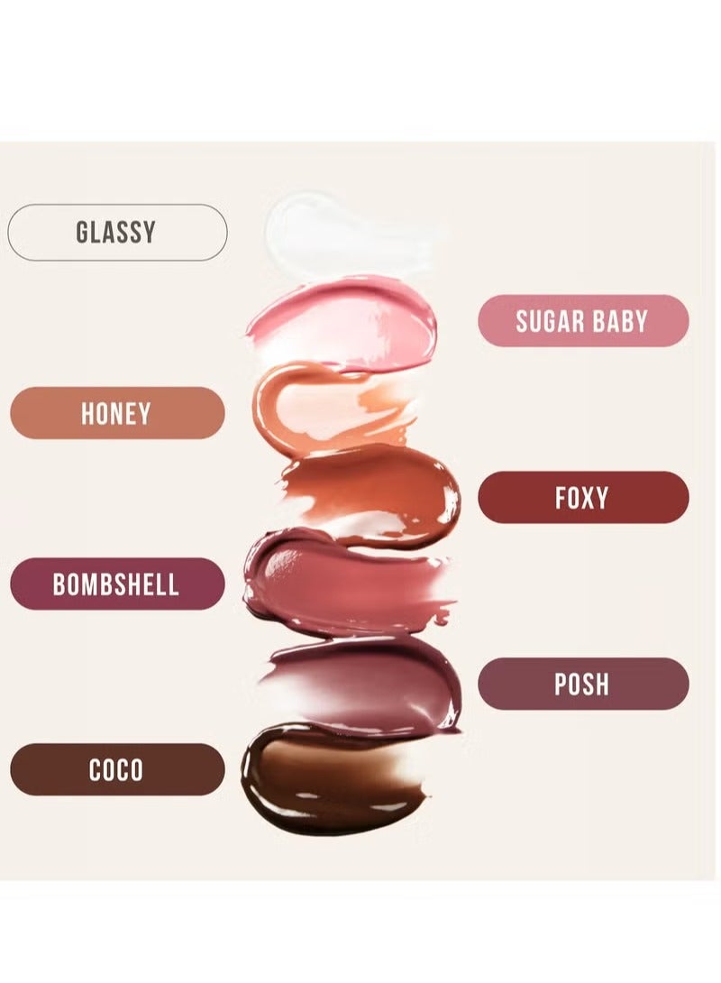Huda Faux Filler Extra Shine Lip Gloss Bombshell - 3.9ml - Image 5